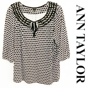 ANN TAYLOR Womens 3/4 Sleeve Knit Top Size Large